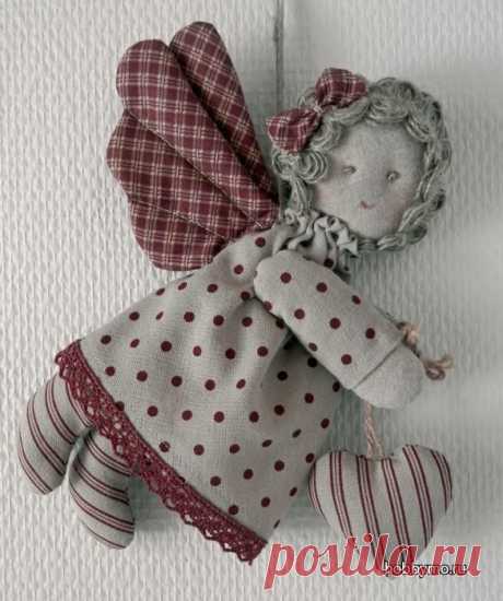 Ангелочек из ткани своими руками: мастер-класс | Сделай сам!