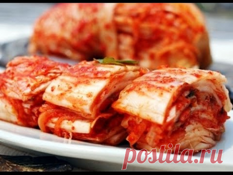 Настоящая корейская кухня: КИМЧИ 통배추김치 - YouTube