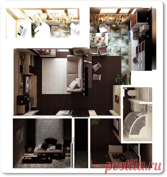 Дизайн небольшой современной квартиры