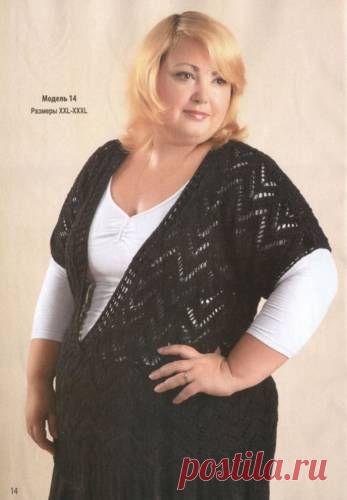 ВЯЗАНИЕ ДЛЯ ПОЛНЫХ - Схемы вязания - Крючок и спицы