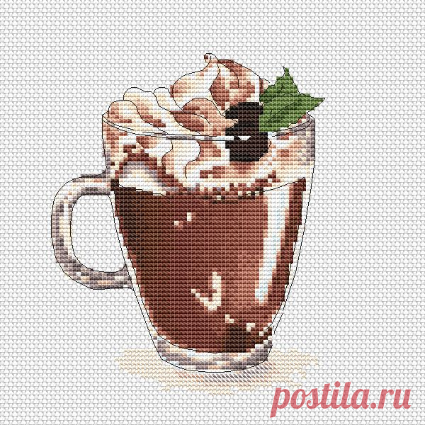 Наталия Гланова "Чашка горячего шоколада"
600х600