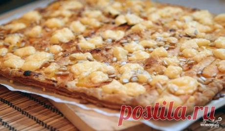 Пирог с тыквой, сыром и семечками - пошаговый кулинарный рецепт на Повар.ру