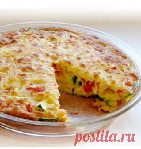 Запеканка из кабачков.