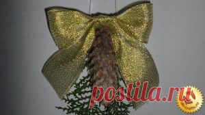 Новогодние украшения из шишек своими руками