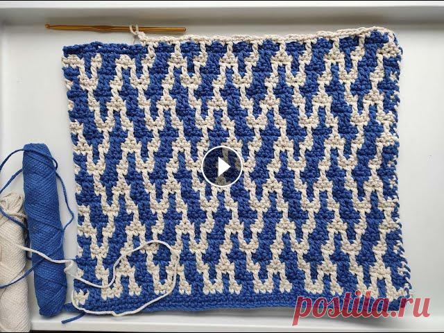 Мозаичное вязание крючком узор Первенец. Схемы вязания здесь Mosaic crochet pattern digital PDF file Бесплатная схема теперь недоступна в общем пользовании. Необходимые навыки: Столбики без н...