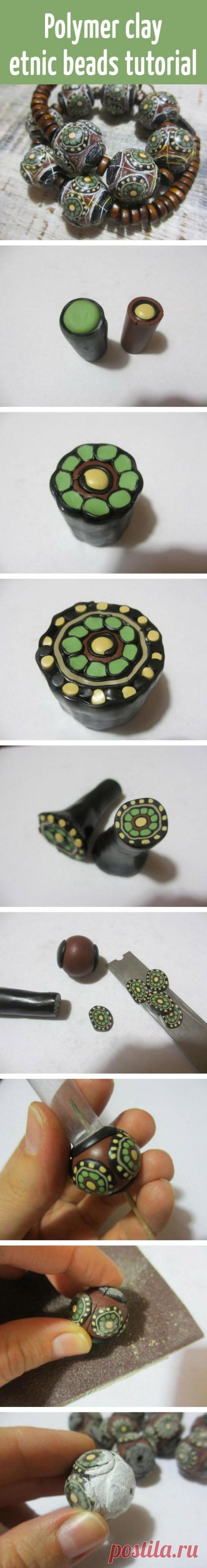 Polymer clay etnic beads tutorial | Polymer Clay Tutorials