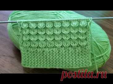HERMOSO PATRÓN TEJIDO A DOS AGUJAS O PALITOS  | TEJIDOS ROSSY 💗  #knitting #tejidos #crochet