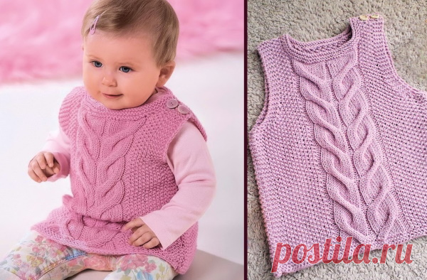 Как связать безрукавку для девочки | Хобби-Экспресс | Яндекс Дзен