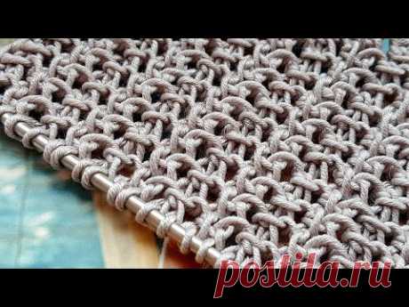 Knitting pattern ❤ Узор спицами 👌 strickmuster  tricot 🍑 how to knit   tricô 🤷  örgü deseni बुनना
