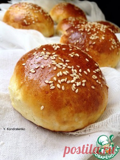 Булочки для гамбургеров - кулинарный рецепт
