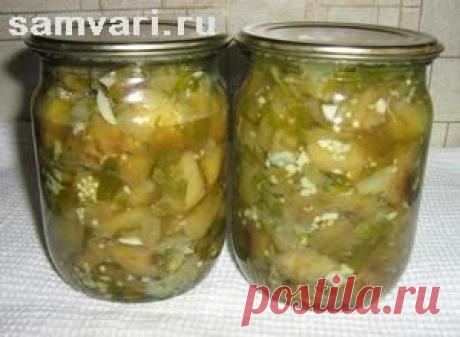 Салат из баклажанов с чесноком "Грибочки".Рецепт с фото
