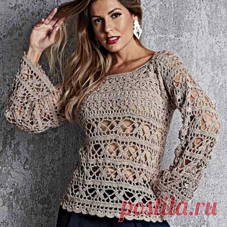 10 кружевных блузок, которые можно связать крючком | Вязание с Paradosik_Handmade | Дзен