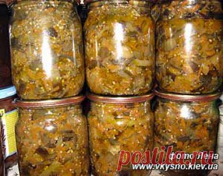 Баклажаны &quot;Объедение&quot;. Рецепт с фото