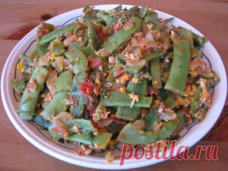 Стручковая фасоль с помидорами и яйцом – Kyxarka.ru