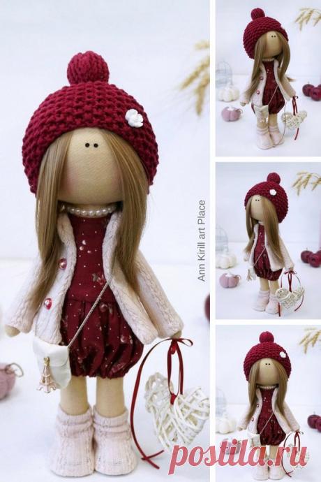 Fabric Soft Doll Textile Cloth Doll Nursery Decor Doll | Etsy