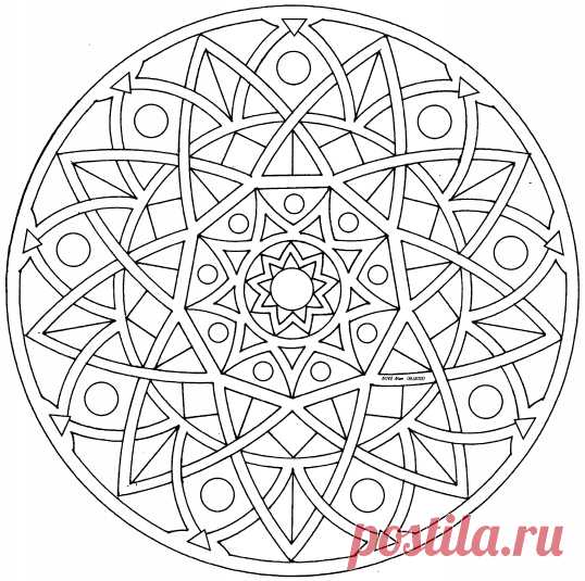 Графические рисунки мандал