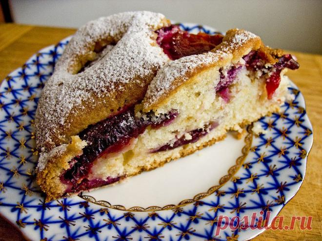 Сливовый пирог ("божественный") - можно печь не только со сливами