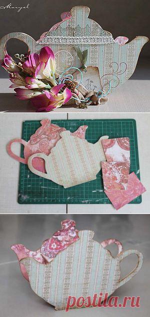 Чайник для чайных пакетиков или салфетница - Ярмарка Мастеров - ручная работа, handmade