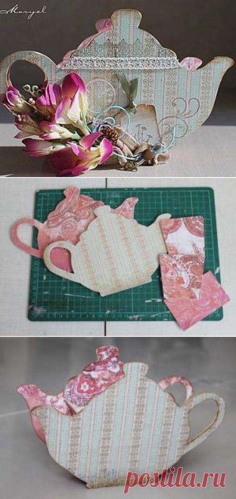 Чайник для чайных пакетиков или салфетница - Ярмарка Мастеров - ручная работа, handmade
