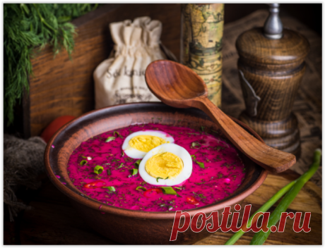 Литовский холодный борщ со свеклой - вкусный и полезный освежающий суп в летнюю жару!