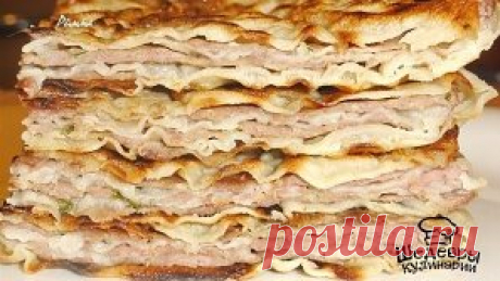 Лепёшки с мясом.