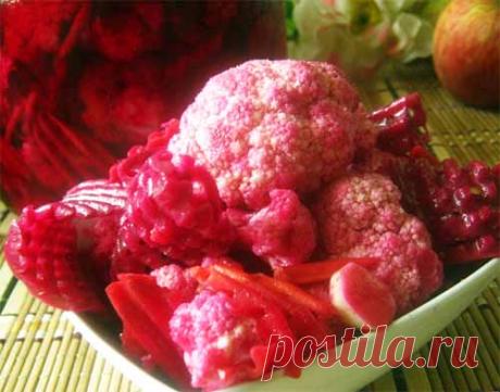 Маринованная цветная капуста "Розовые облака"
