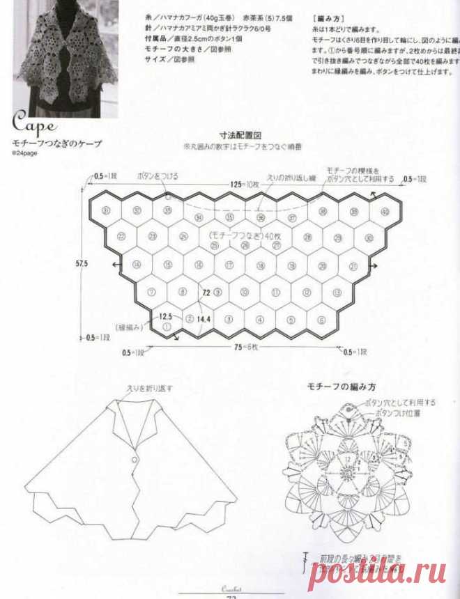 CROCHET CAPE. — Crochet by Yana