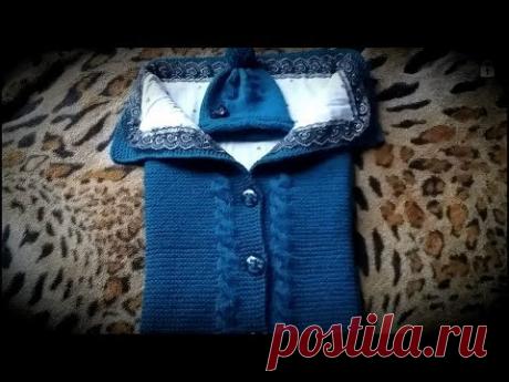 Как связать конверт для новорожденного/ Мастер класс/ Влоги