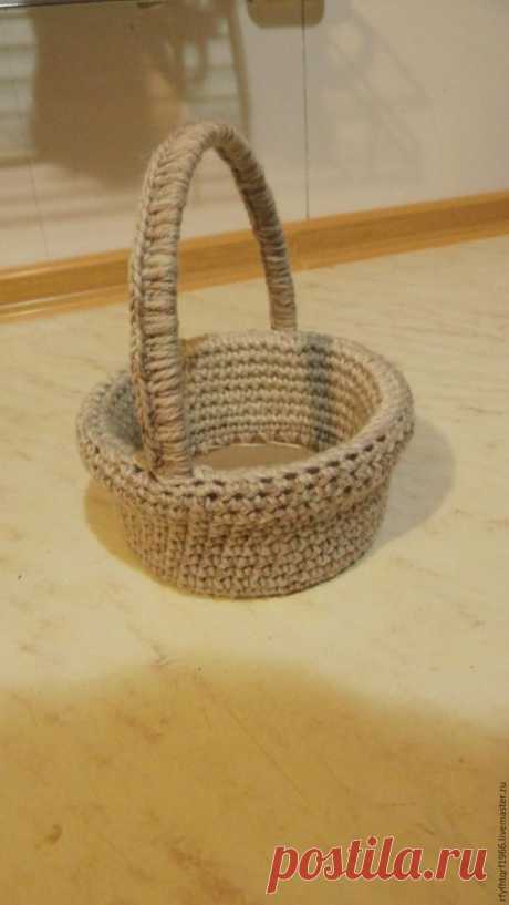 Корзиночка из пластиковой банки