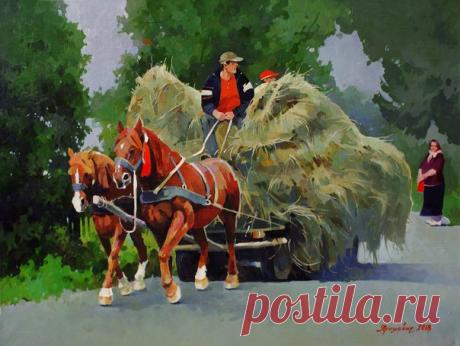 Анастасия Ярошевич, "Сентябрь на Закарпатье", холст, масло, 2018 год