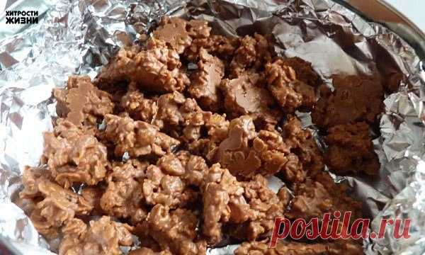 ШОКОЛАДНЫЕ ХРУСТЕЛКИ С ИЗЮМОМ ЗА 10 МИНУТ