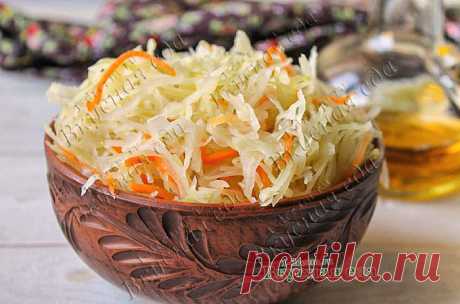 Маринованная капуста быстрого приготовления - Вкусная еда