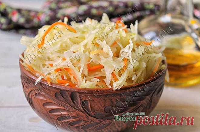 Маринованная капуста быстрого приготовления - Вкусная еда