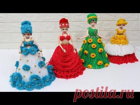 5 New design woolen craft doll | 5 Easy way to decorate dolls
