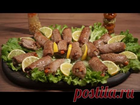 Мясные рулетики с очень вкусной начинкой / Рецепт блюда из свинины