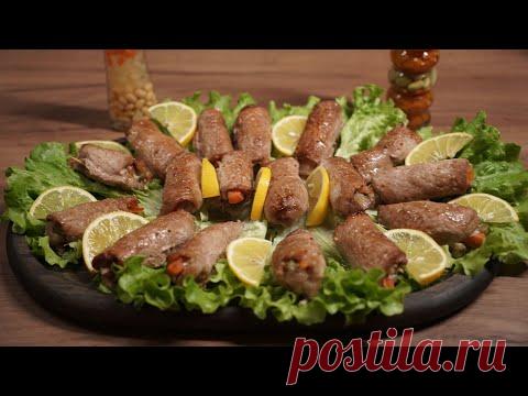 Мясные рулетики с очень вкусной начинкой / Рецепт блюда из свинины