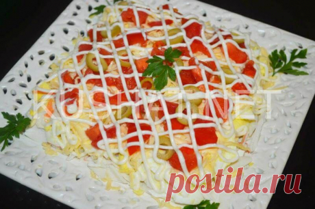 Салат с крабовыми палочками и помидорами. Пошаговый рецепт с фото &amp;bull; Кушать нет