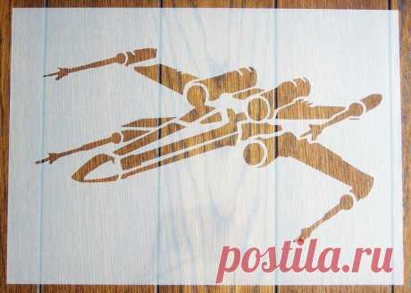 A3 X-Wing Star Wars Stencil Mask Reusable PP Sheet for Arts & | Etsy