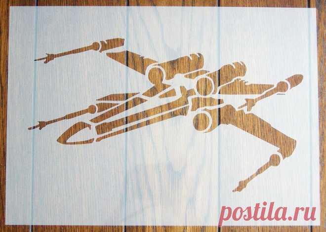 A3 X-Wing Star Wars Stencil Mask Reusable PP Sheet for Arts & | Etsy