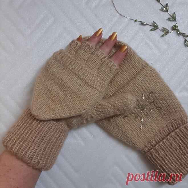 Варежки-перчатки с капюшоном - достойный конкурент по практичности и удобству обычным, как связать | Вязалушка | Пульс Mail.ru