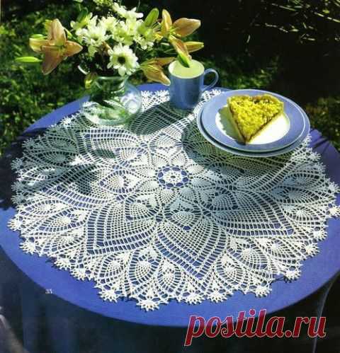 Салфетки - еще одна подборка | Вязание крючком и спицами