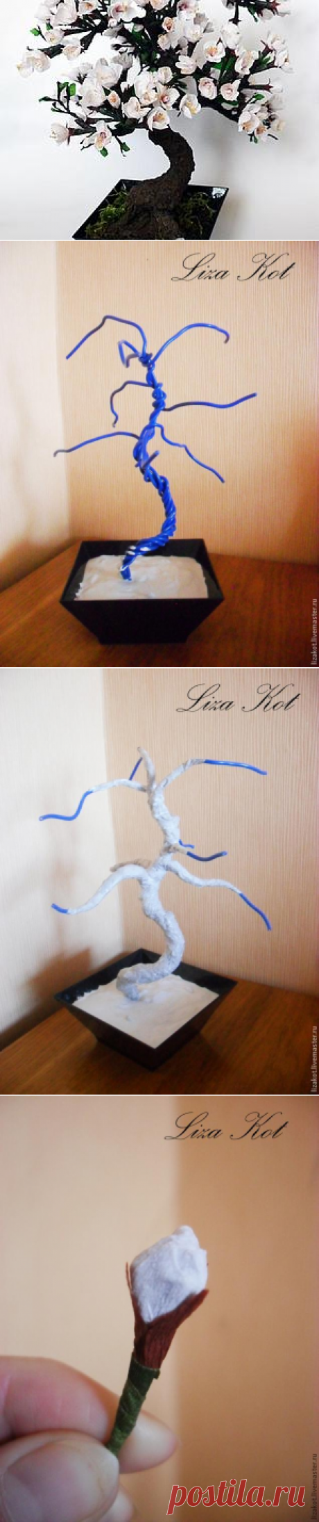 Изготовление бонсай «Цветущий абрикос» - Ярмарка Мастеров - ручная работа, handmade