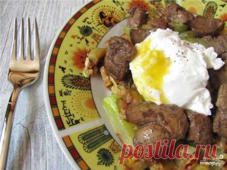 Яичница с печенкой - пошаговый кулинарный рецепт на Повар.ру