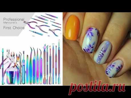 ❤ НЕВЕРОЯТНО НЕЖНЫЙ дизайн ❤ ИНСТРУМЕНТ с АЛИЭкспресс ❤ BORN PRETTY ❤ ВЕТОЧКА на ногтях ❤