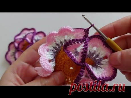 3D How to crochet knitting.. Tığ işi muhteşem örgü modeli battaniye yatak örtüsü vs..