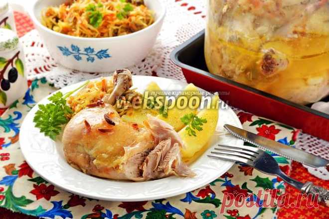 Курица в банке в духовке рецепт с фото, как приготовить на Webspoon.ru