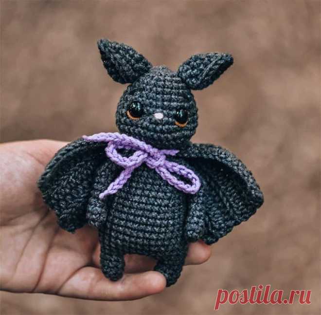 Летучая мышь крючком. Амигуруми схемы и описания. Автор: Олеся Байгачева | IRINELY.ART