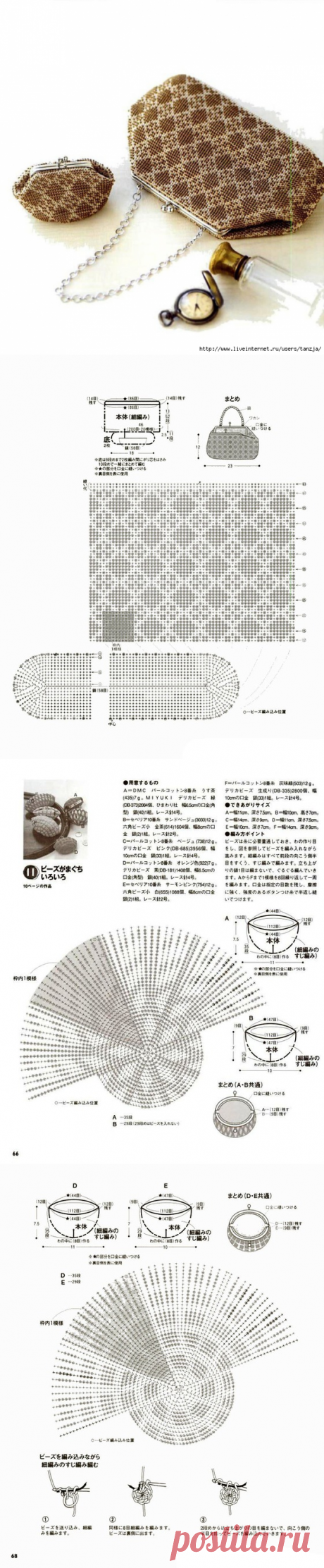 Borse e portamonete con perline. Discussione sulla LiveInternet - Servizio russo diari online