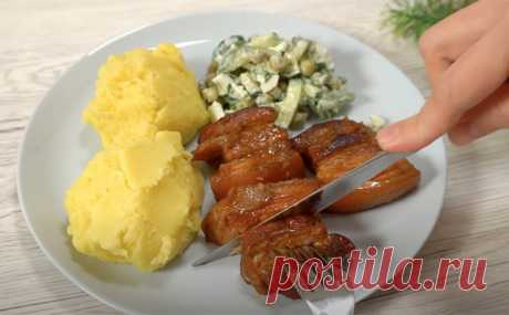 Жарим самое простое сало как мясо. Выходит дешевле сосисок и вкуснее стейка