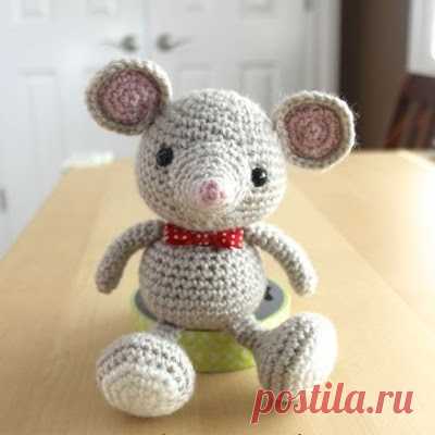 1000 схем амигуруми на русском: Мышонок амигуруми крючком